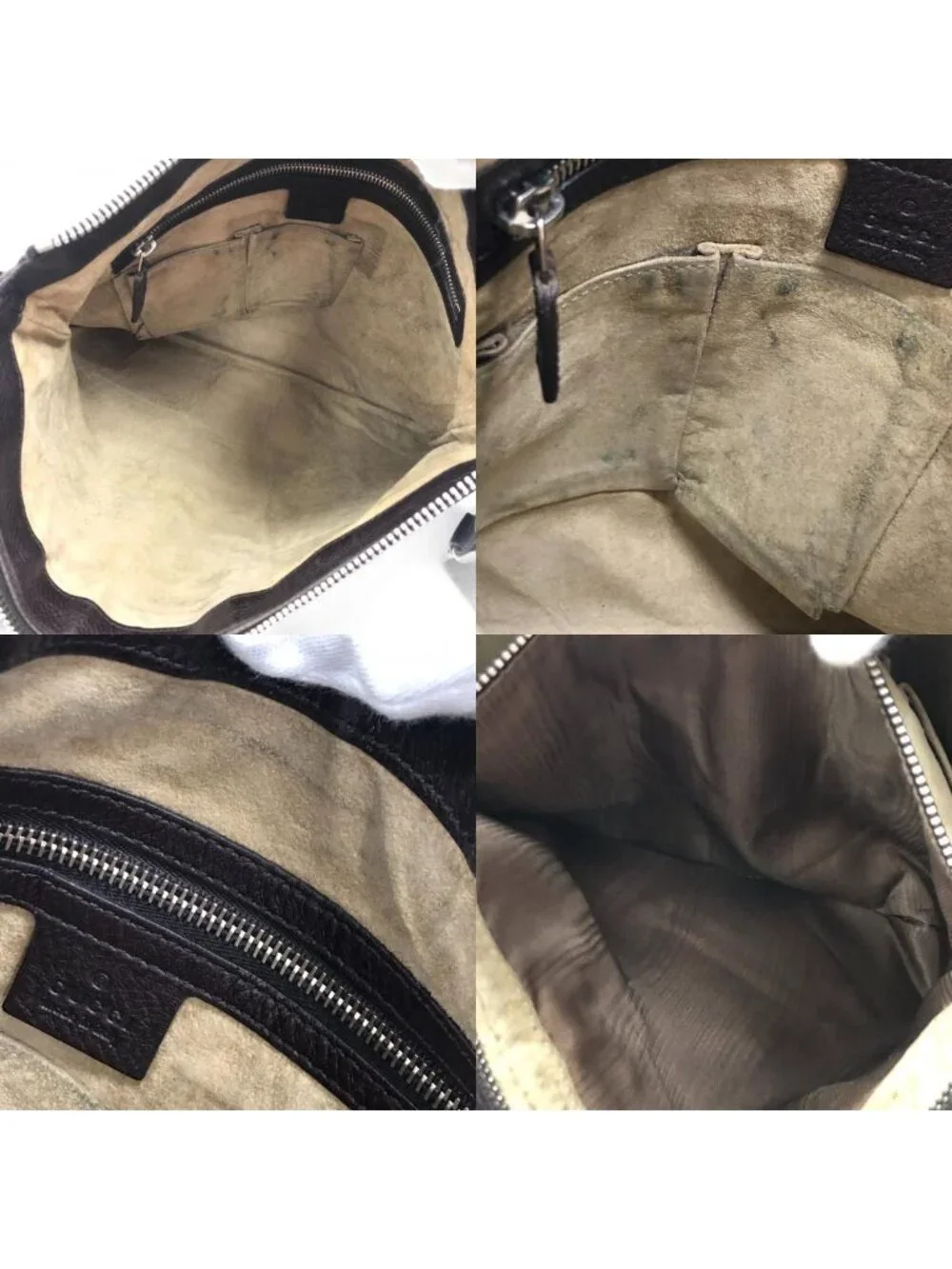Gucci Leather Shoulder Bag Brown
